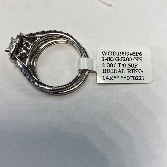 NEW 14K Gold Diamonds Bridal set - Picture 5 of 7